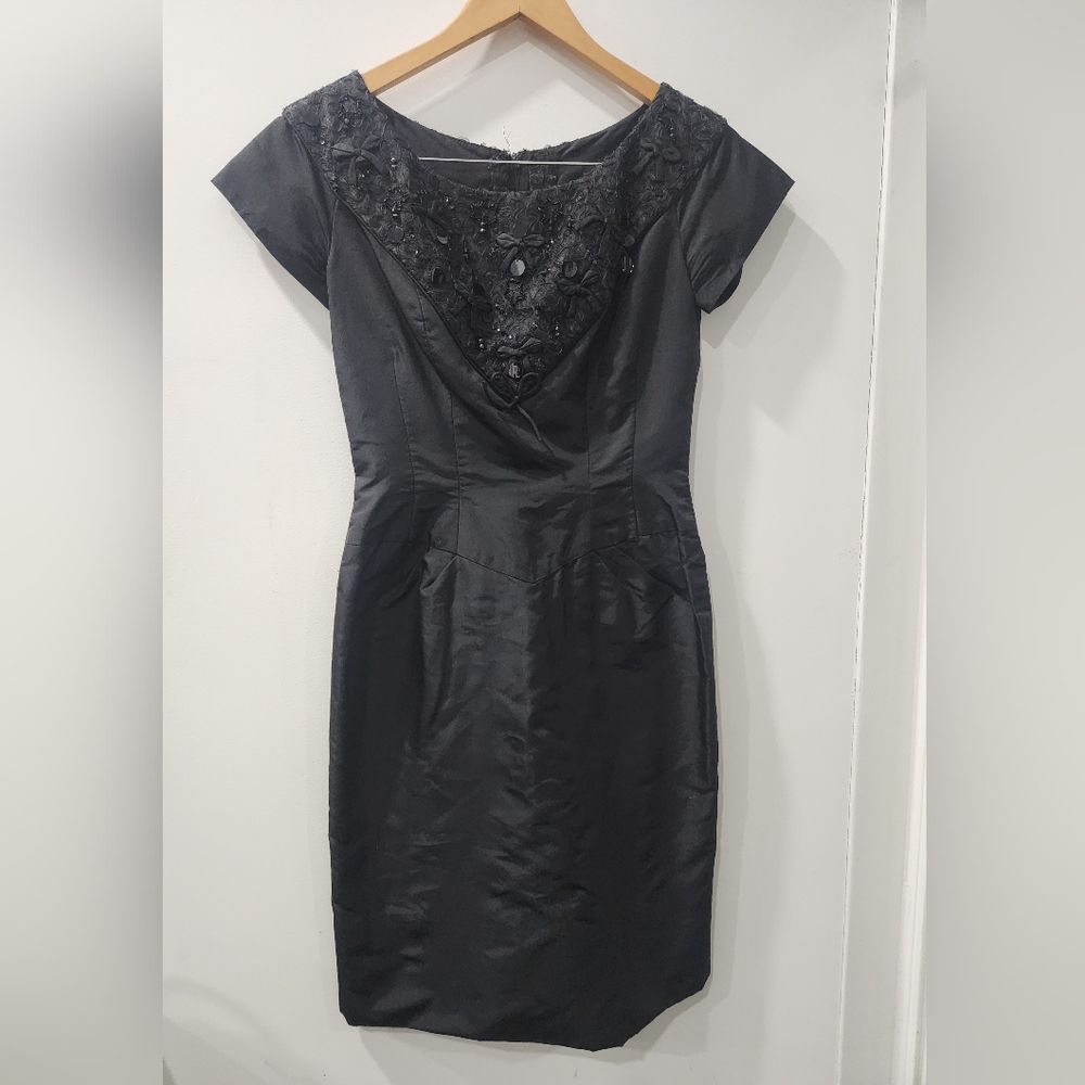 Vintage 50s/60s Beaded Sam Sherkin Designer Dress - Wiggle Jackie O